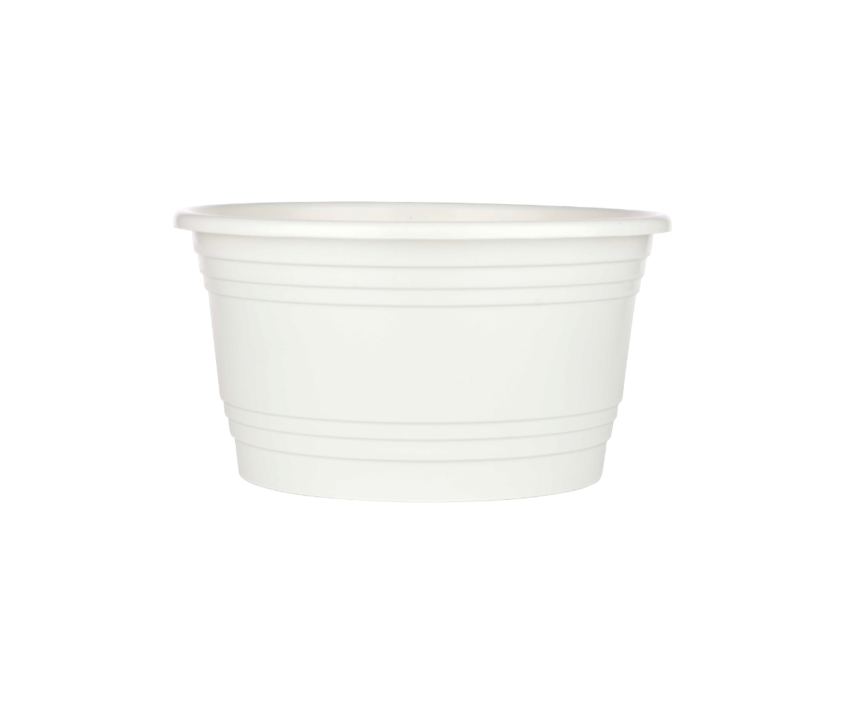 Duża misa do kwiatów fi 25 cm - BIAŁA