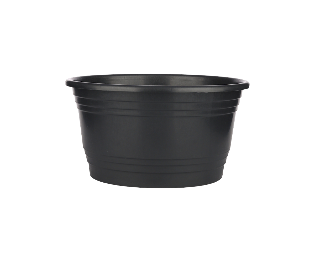 Duża misa do kwiatów fi 25 cm - CZARNA