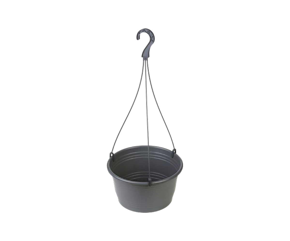 Grafitowy hak, uchwyt do doniczki wiszącej - 48 cm