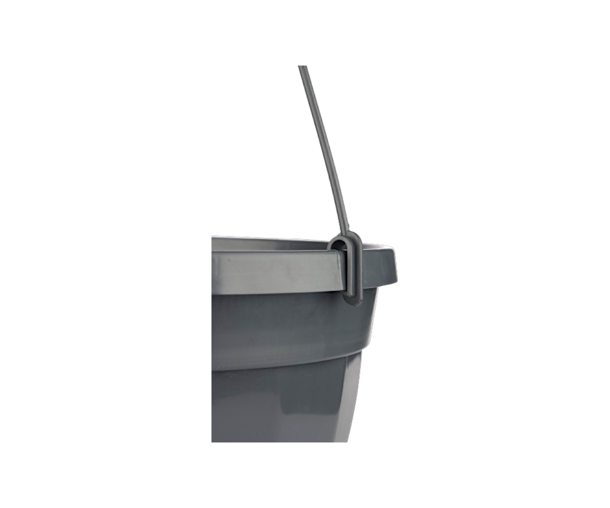 Grafitowy hak, uchwyt do doniczki wiszącej - 48 cm
