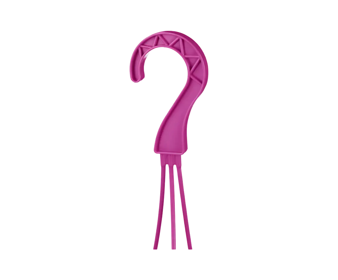 Fuksjowy hak, uchwyt do doniczki wiszącej - 48 cm