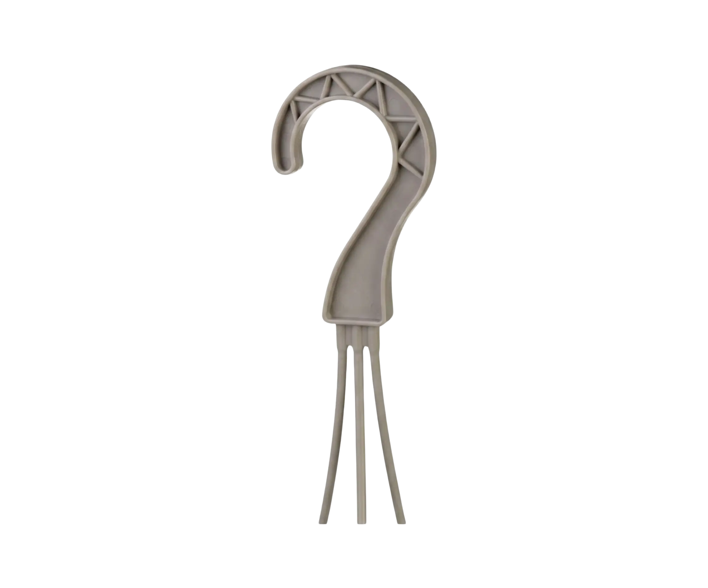 Hak, uchwyt do doniczki wiszącej 48 cm - szary beż