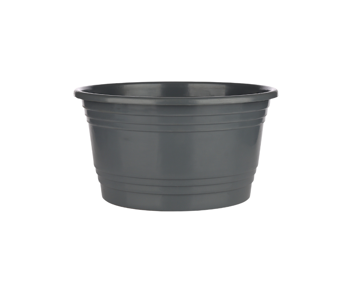 Duża misa do kwiatów fi 25 cm - GRAFITOWA | BEZ DZIUR | WISZACA
